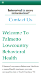 Mobile Screenshot of palmettobehavioralhealth.com